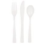White Cutlery Set (6 sets)