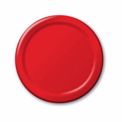 Red Dessert Plates (24 bulk pack)