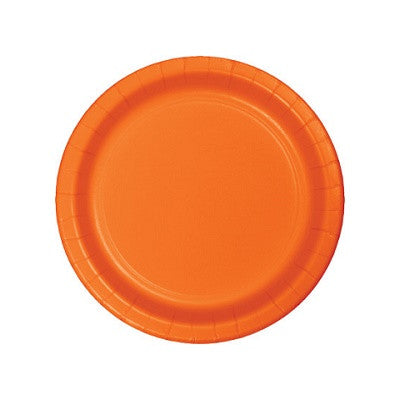 Sunkissed Orange Dessert Plates (24 bulk pack)