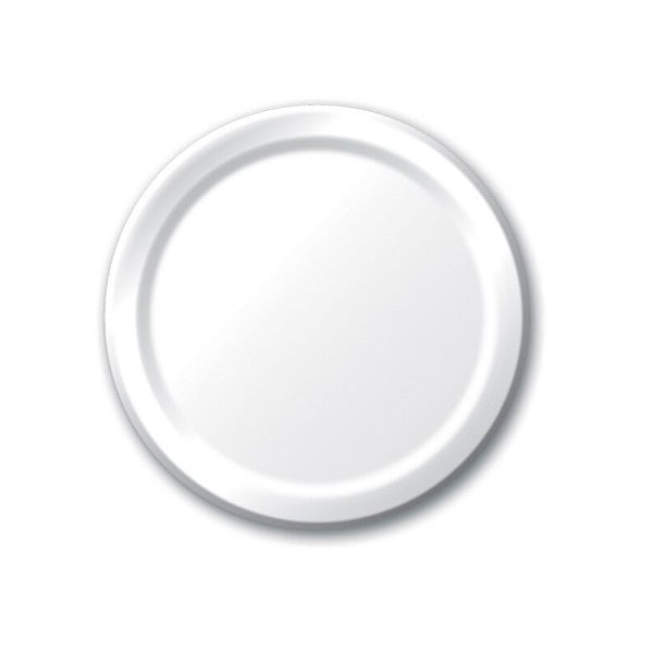 White Dessert Plates (24 bulk pack)