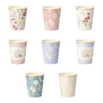 English Garden Cups (8 pack)