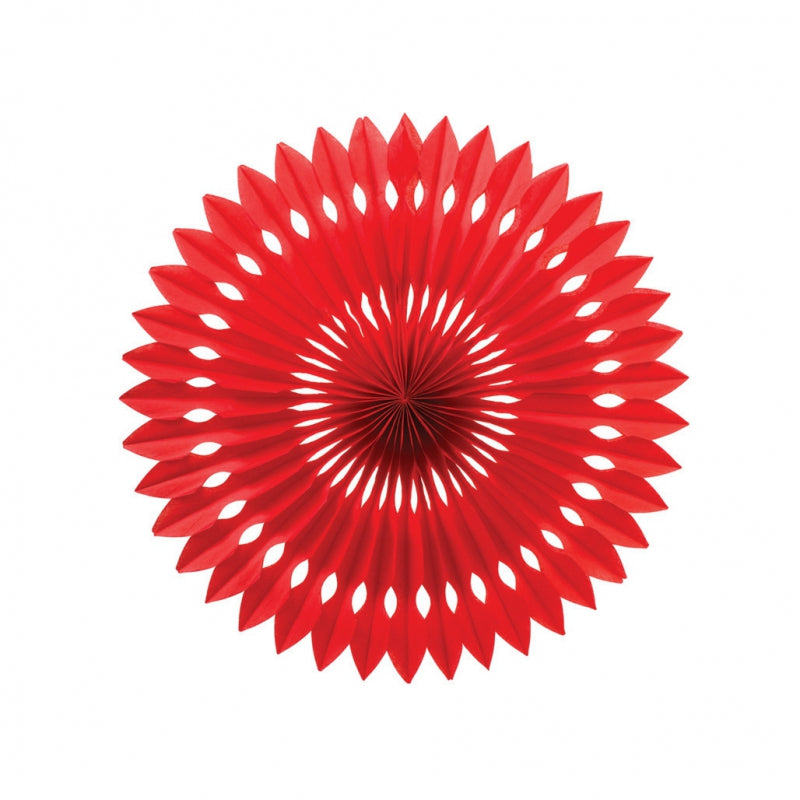 Red Paper Hanging Fan (40cm) – Ruby Rabbit