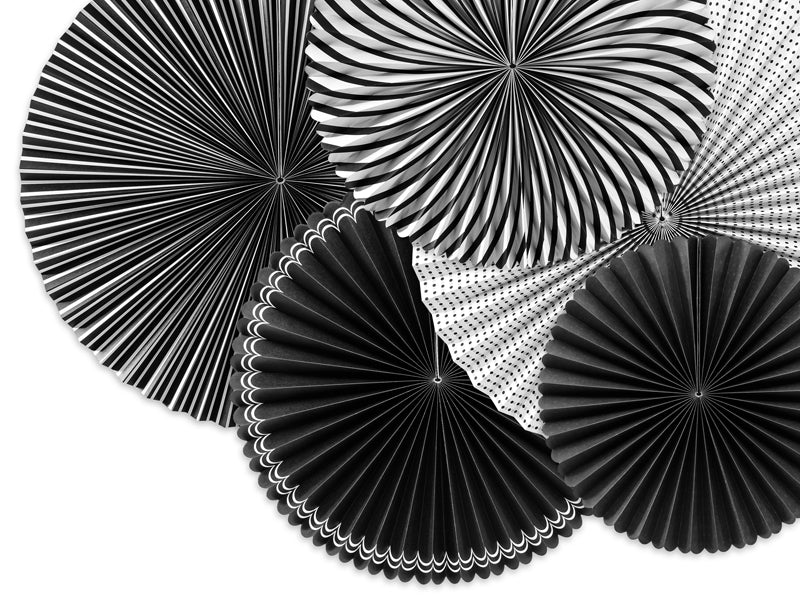 Black & White Fans (5 pack)