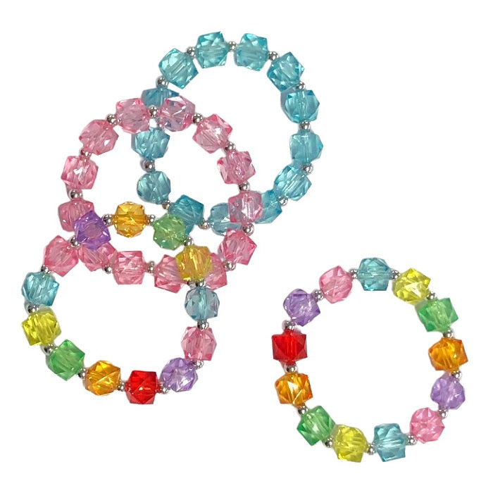 Crystal Bead Bracelets (4 pack)