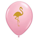 Pink & Gold Flamingo 28cm Balloons (3 pack)