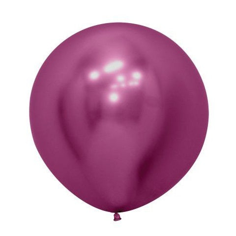 Fuchsia Reflex 60cm Round Balloon
