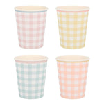 Gingham Assorted Cups (12 pack)