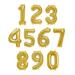 Gold Giant Number Balloon