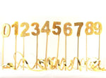 Gold Glitter Number Candle (0-9)