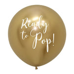 Gold Ready to Pop 60cm Balloon