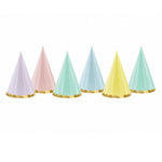 Pastel Party Hats (6 pack)