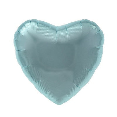 Pale Blue Foil Heart Balloon