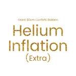 Helium Inflation for Confetti 90cm Balloon (PICKUP ONLY)