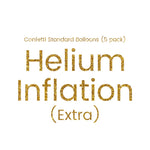 Helium Inflation for Confetti Balloons (5 pack) (PICKUP ONLY)