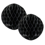 Black Honeycomb Balls 15cm (2 pack)
