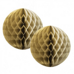 Gold Honeycomb Balls 15cm (2 pack)