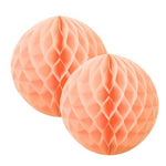 Peach Honeycomb Balls 15cm (2 pack)