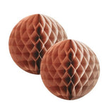 Rose Gold Honeycomb Balls 15cm (2 pack)