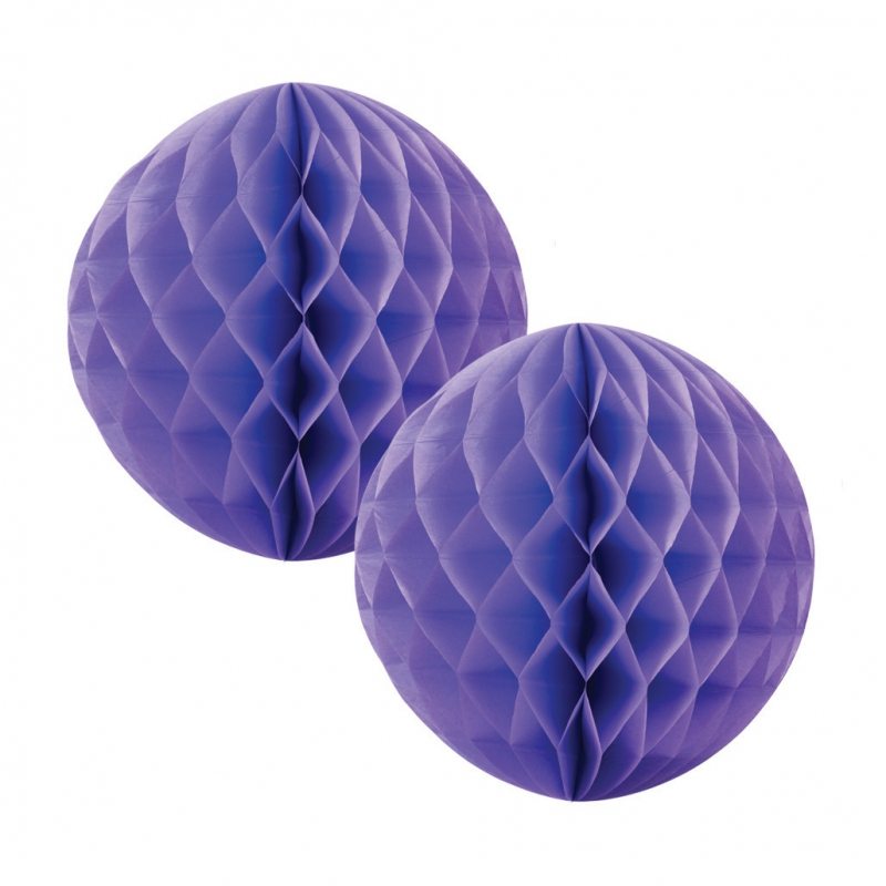 Lilac Honeycomb Balls 15cm (2 pack)