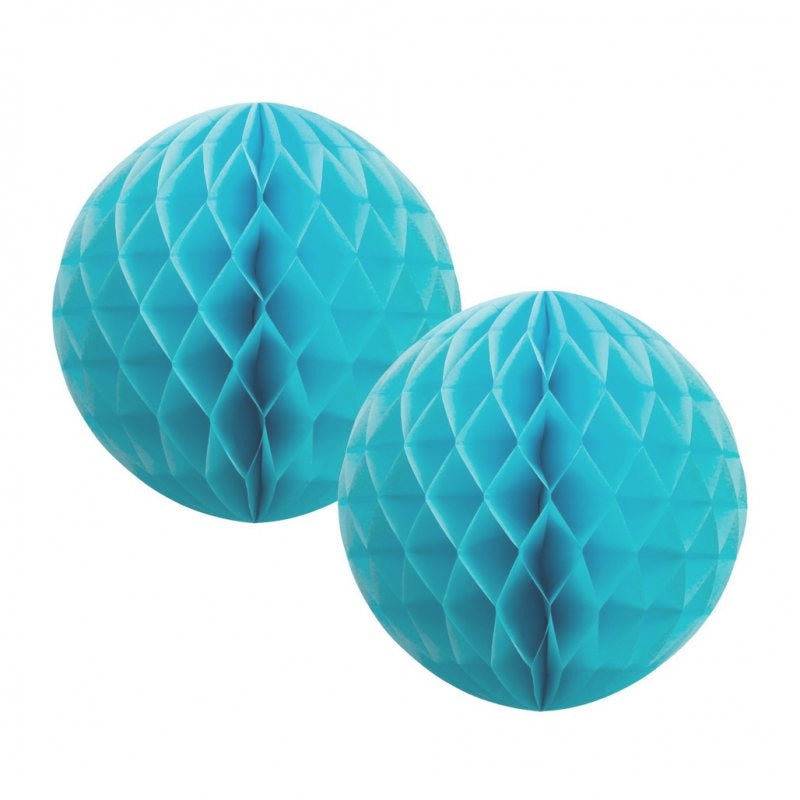 Pastel Blue Honeycomb Balls 15cm (2 pack)