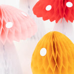 Honeycomb Toadstool Decorations (10 pack)