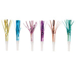 Pastel Fringed Party Horns (8 pack)