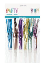 Pastel Fringed Party Horns (8 pack)