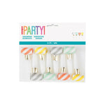 Pastel Striped Party Blowouts (8 pack)