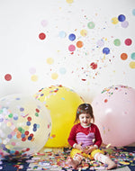 Rainbow Jumbo 90cm Confetti Balloon