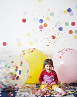 Metallic Jumbo 90cm Confetti Balloon