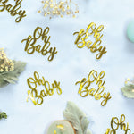 Gold 'Oh Baby' Jumbo Confetti