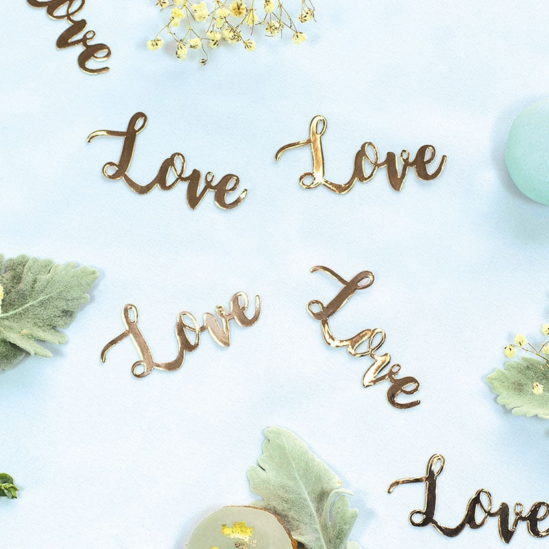 Rose Gold 'Love' Jumbo Confetti