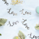 Silver 'Love' Jumbo Confetti