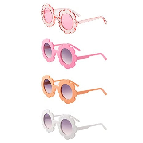 Kids Peach Flower Sunglasses