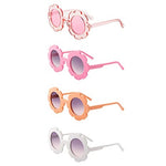 Kids Pink Flower Sunglasses