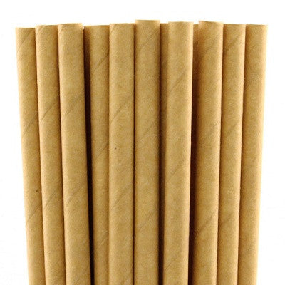 Kraft Straws (25 pack)