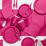 Hot Pink Plates (24 bulk pack)