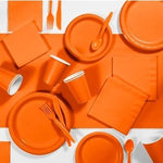Sunkissed Orange Party Cups (24 bulk pack)