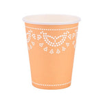 Apricot Lovely Lace Cups (10 pack)