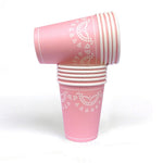 Pink Lovely Lace Cups (10 pack)