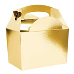 Gold Gable Party Boxes (5 pack)