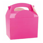 Bright Pink Gable Party Boxes (5 pack)