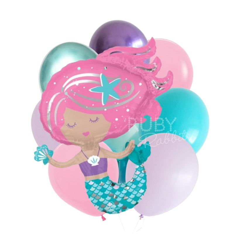 INFLATED Mermaid Balloon Bouquet (PICKUP)