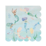 Mermaids Swimming Napkins (16 pack)