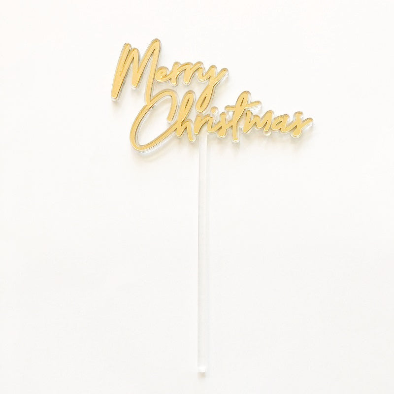 Merry Christmas Cake Topper