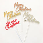 Merry Christmas Cake Topper