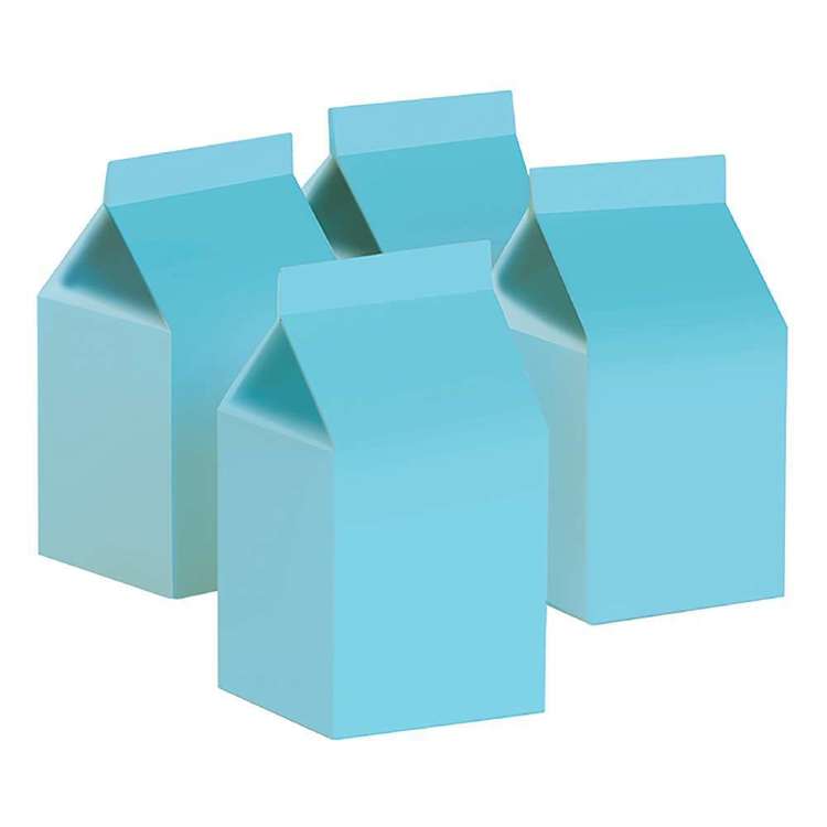 Pastel Blue Milk Boxes (10 pack)