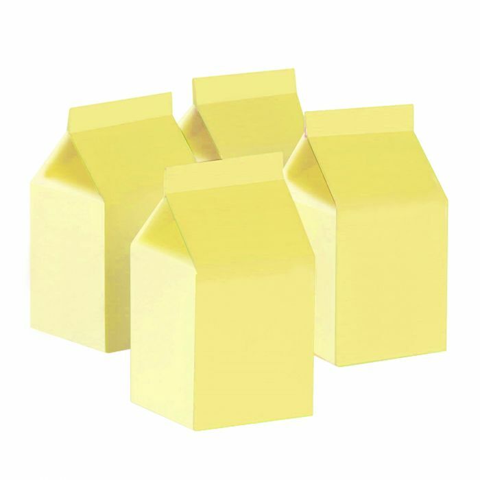 Pastel Yellow Milk Boxes (10 pack)