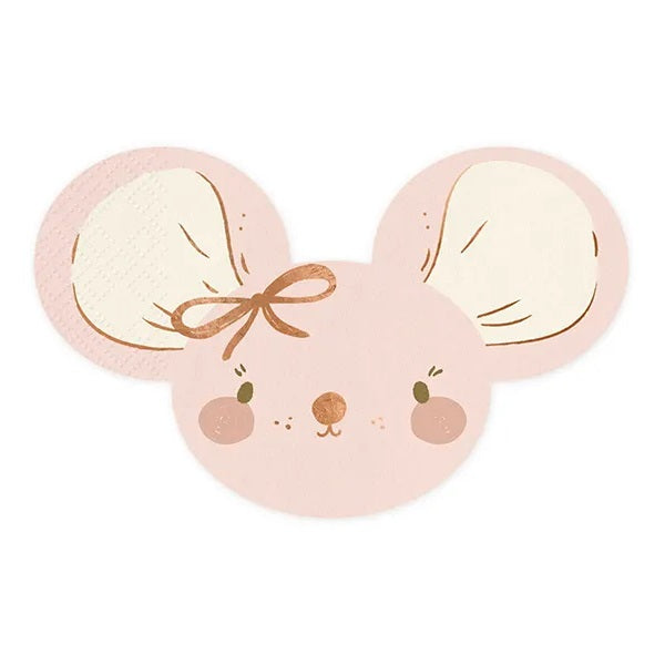 Pink Mouse Napkins (20 pack)