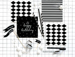 Black & White Striped Napkins (20 pack)